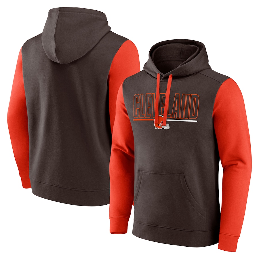 Men Cleveland Browns brown NFL 2024 hoodie